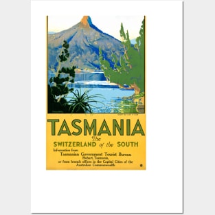 Vintage Travel Poster Australia Tasmania Posters and Art